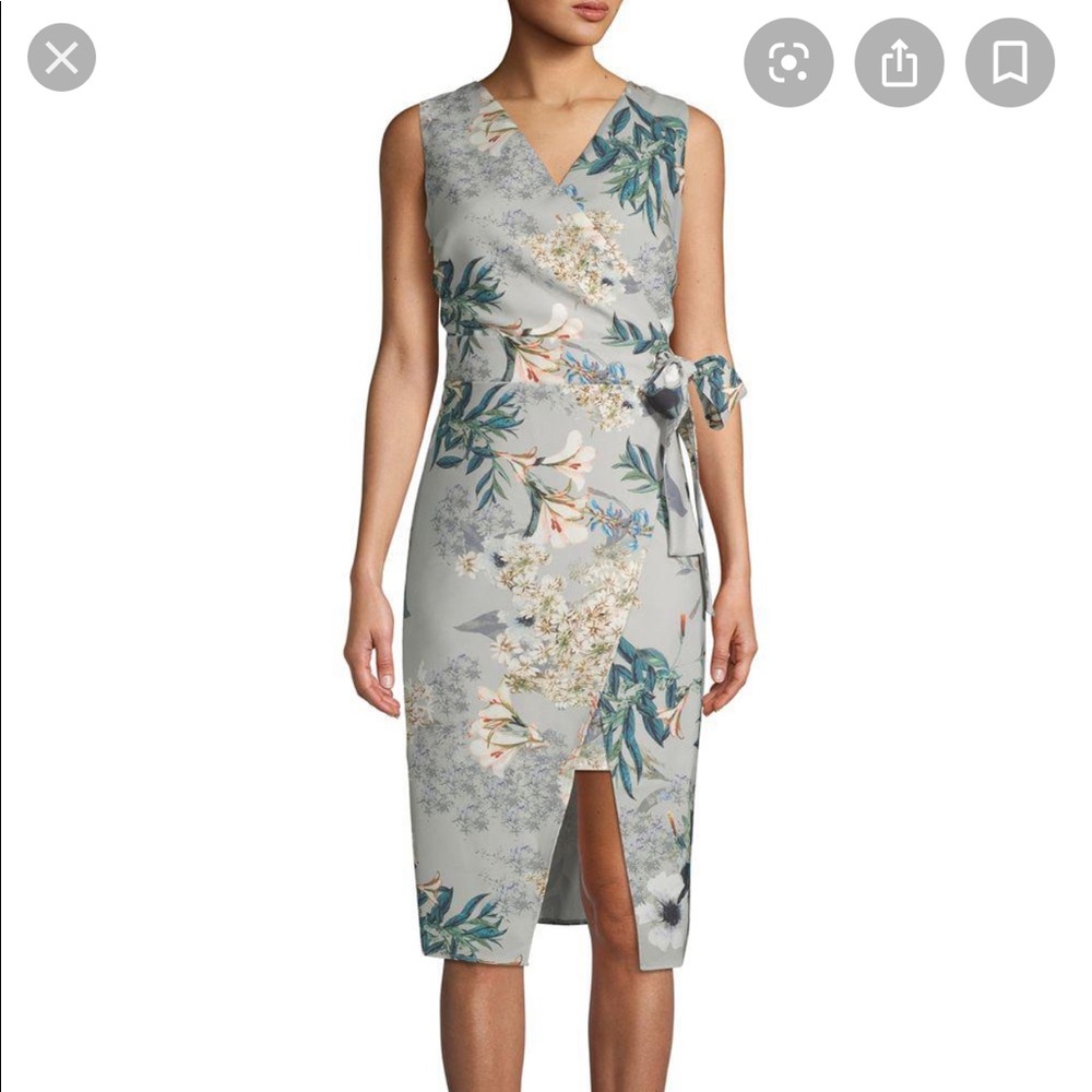 NWT A.B.S collection floral leaves dress size 18W